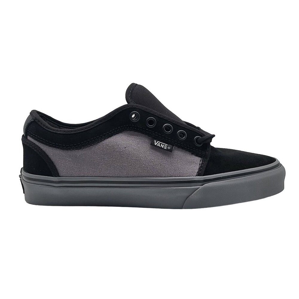 Vans Skate Chukka Low Men 6.5 Women 8 Black Pewter Denim Sneakers VN0A4BX47IW